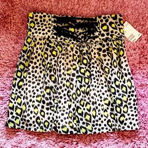 NWT H&M Leopard Print Skirt